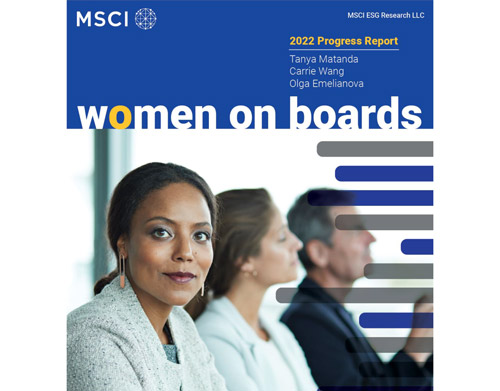 WOMEN ON BOARDS: PROGRESS REPORT 2022