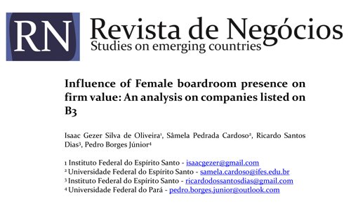 Influence of Female Boardroom Presence on Firm Value