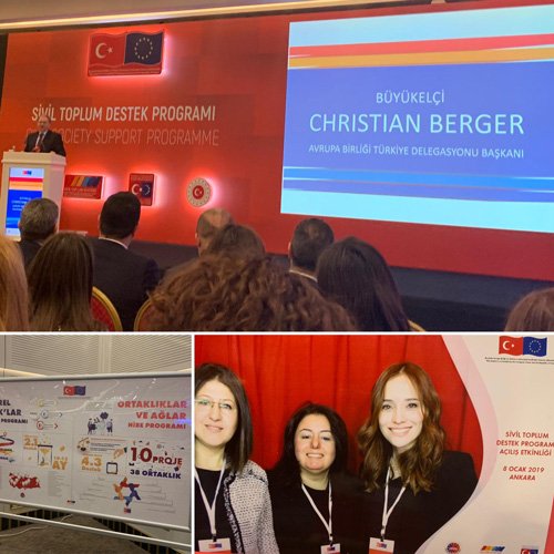 Avrupa Birliği Başkanlığı Hibe Programı ekibimiz ile Ankara’da açılış etkinliğindeyiz.
