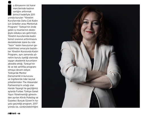 “EŞSİZ BİR LİDER KADIN YETENEK HAVUZUMUZ VAR ANCAK KULLANMIYORUZ”