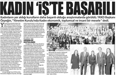 KADIN İŞTE BAŞARILI