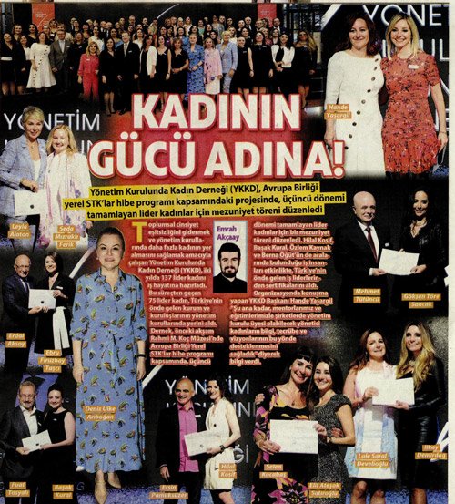 Milliyet Gazetesi, YKKD Sertifika ve Mentorluk Programı 3. Dönem Mezuniyet Töreni Basın Yansıması